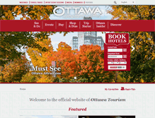 Tablet Screenshot of ottawatourism.ca